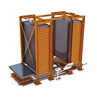 Vertical automatic storage system LogiTower for sheet metalfor long products