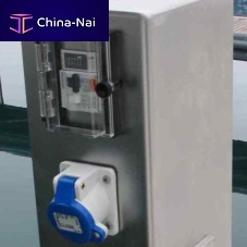 Electrical distribution pedestal water supplyfor dockssolar
