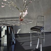 Contemporary chair Aixia indoorfabricleather