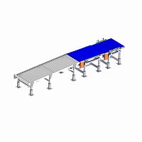 Industrial conveyor system for plastic bottles