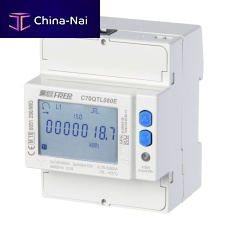 Three-phase electric energy meter C70QTL0 series DIN railRS-485with LCD display