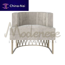 Contemporary armchair Eclectic fabricleathercustom
