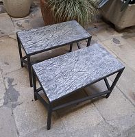 Contemporary garden bench EMPREINTESsteelfiber-reinforced concretecustom