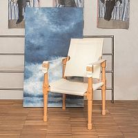 Original design chair MORETTAindoorfabriccowhide