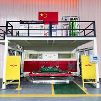 Waterjet cutting machine ABB 1600for fabricscarpetCNC