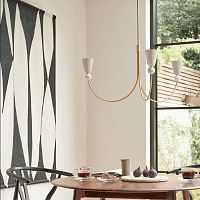 Traditional chandelier GRAYSON brassmarble3 light