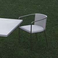 Contemporary garden chair MAJA Doutdoorfabricleather