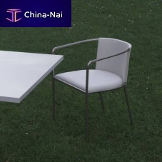 Contemporary garden chair MAJA Doutdoorfabricleather