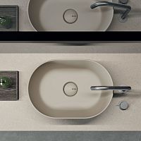Countertop washbasin Creadleceramicwith mirrordouble