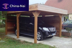 Wooden carport