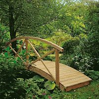 Wooden bridge RIALTOtrusspedestrianfixed