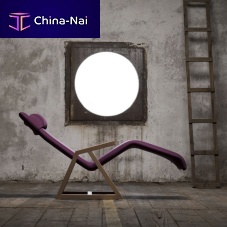 Minimalist design chaise longue EASYfabricAmerican walnutoak