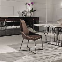 Contemporary chair MIU indoorfabricleather