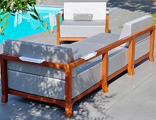 Contemporary daybed FJORDfabricpolyesterwooden