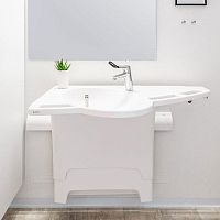 Composite vanity top SUPPORTLINEstainless steelplasticfor people with reduced mobility
