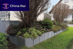 Solid concrete block Lfor retaining walls