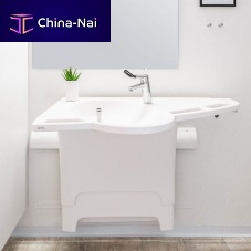 Composite vanity top SUPPORTLINEstainless steelplasticfor people with reduced mobility