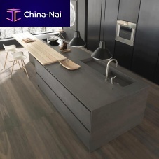 Contemporary kitchen MODERNEDuctal® UHP concreteislandhandleless