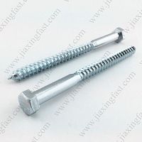 Wood screw with hexagonal headsteel