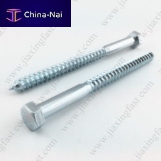 Wood screw with hexagonal headsteel