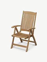 Contemporary chair COLUMBUS outdoorfabricwalnut base