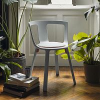 Contemporary chair Flaindoorfabricpolypropylene base