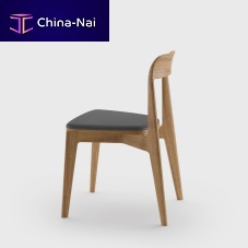 Contemporary chair TANGENTAindoorsolid woodfabric