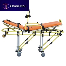 Emergency stretcher trolley ES 120manualwith adjustable backrestfolding