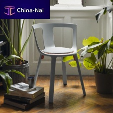 Contemporary chair Flaindoorfabricpolypropylene base