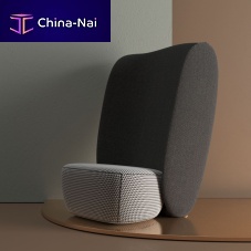 Contemporary fireside chair ELEPHANT M5fabricwoodenhigh-back
