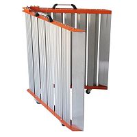 Transportable wheelchair ramp foldable