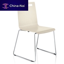 Contemporary chair MEETindoorwoodmetal base