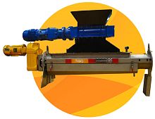 Stationary waste compactor Screwpactorscrew