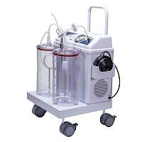 Pneumatic surgical suction pump A-45 MAXon casters