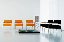 Contemporary armchair FABRA fabricsteelby Lievore Altherr Molina