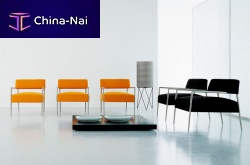 Contemporary armchair FABRA fabricsteelby Lievore Altherr Molina