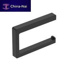 Wall-mounted toilet roll holder MAXIMAstainless steelblackcommercial
