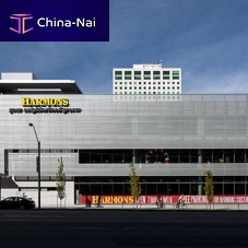 Perforated sheet metal ECOSCREEN® : ECONOLAPcorrugatedaluminumfor facade cladding