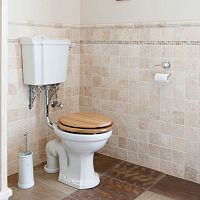 Free-standing toilet LON.TLCporcelainwith high tankhome