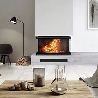 3-sided fireplace insert NBC/1000/400wood-burningsteelcontemporary