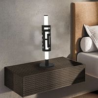 Bedside table lamp KIRA metalblown glasscontemporary