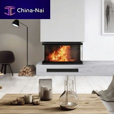 3-sided fireplace insert NBC/1000/400wood-burningsteelcontemporary