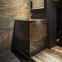 Free-standing washbasin natural stonecustomsquare