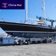 Flatbed trailer MBT 100 - 15more than 6 axlestowedfor boats