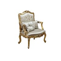 Classic armchair 8714PLfabricsolid wood