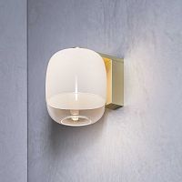 Contemporary wall light GONGoutdoorbrasschromed metal