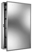 Wall-mounted bathroom mirror B-299contemporaryrectangularwith storage compartment