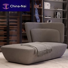 Contemporary chaise longue SOHO velvetgray