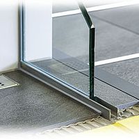 Stainless steel profile SHOWER-GKcornerU-shapedfor partition wall