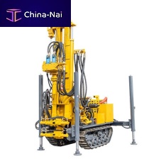 Water well drilling rig HQZ160Lrotaryhydraulicpneumatic
